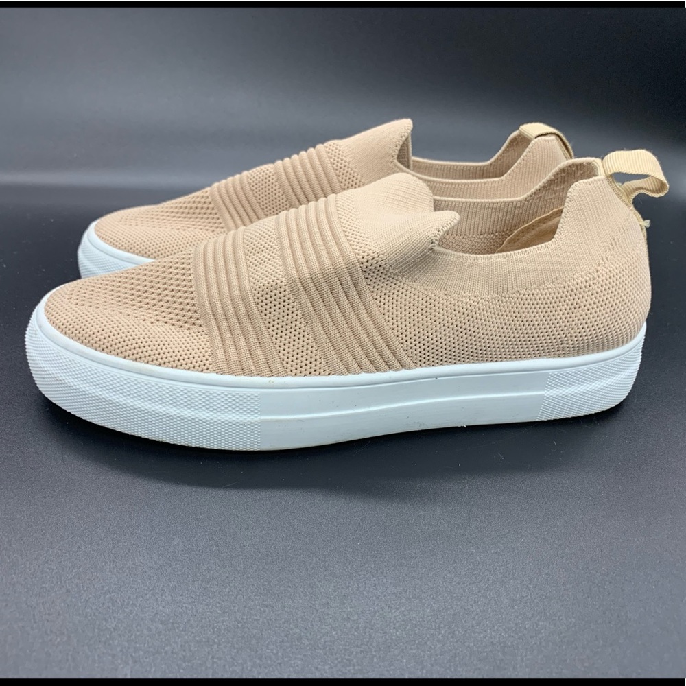 Nude comfy slip on